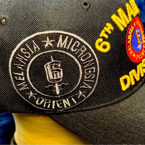 “6th Marine Division” black hat. NWOT - Picture 2 of 4